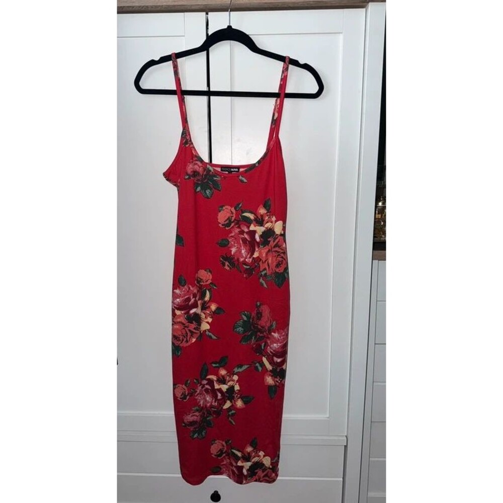 FASHION NOVA Red Maxi Dress, L